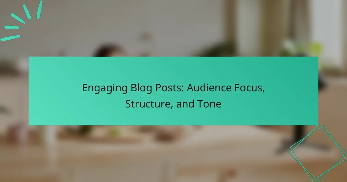Engaging Blog Posts: Audience Focus, Structure, and Tone