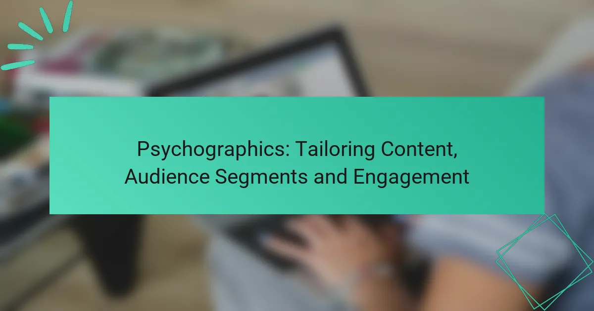 Psychographics: Tailoring Content, Audience Segments and Engagement